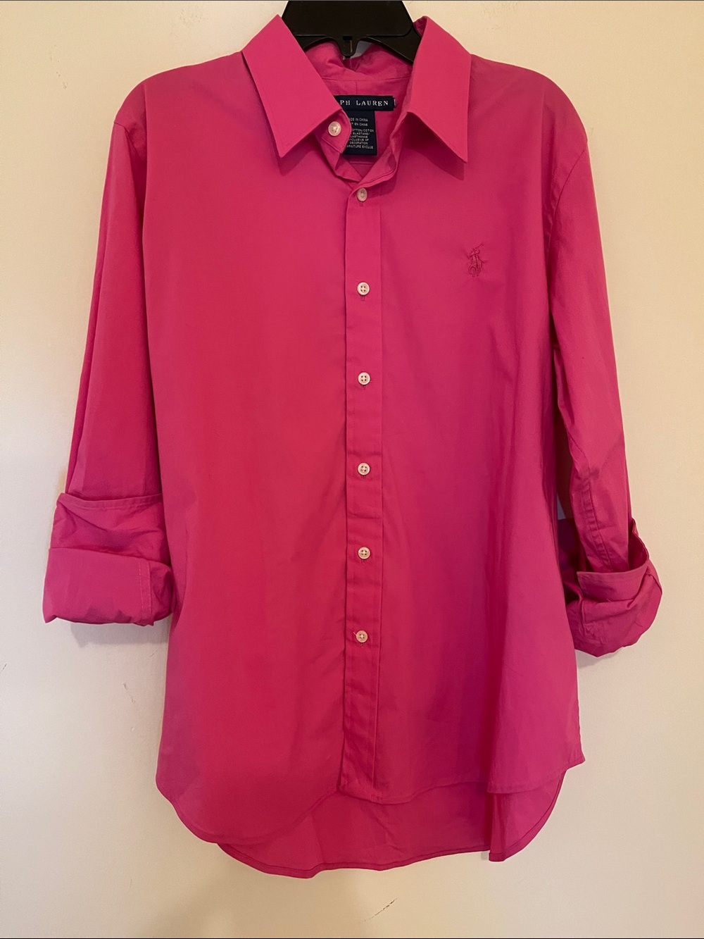 Ralph Lauren Men's Fuchsia Button-Down Shirt